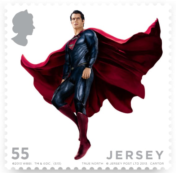 Jersey Post Unveils Amazing Special Edition Superman Stamps Created By